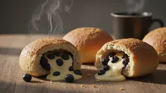 Så bakar du fluffiga blåbärsbullar med vaniljkräm – steg för steg